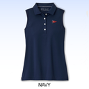 PETER MILLAR LADIES SPORT MESH SLEEVELESS BUTTON POLO