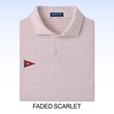 PETER MILLAR ALBATROSS STRIPE COTTON-BLEND PIQUÉ POLO