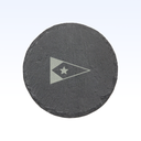 SET OF 4 SLATE COASTERS - 4"