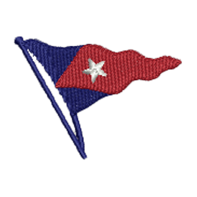 Carolina YC Wavy Burgee